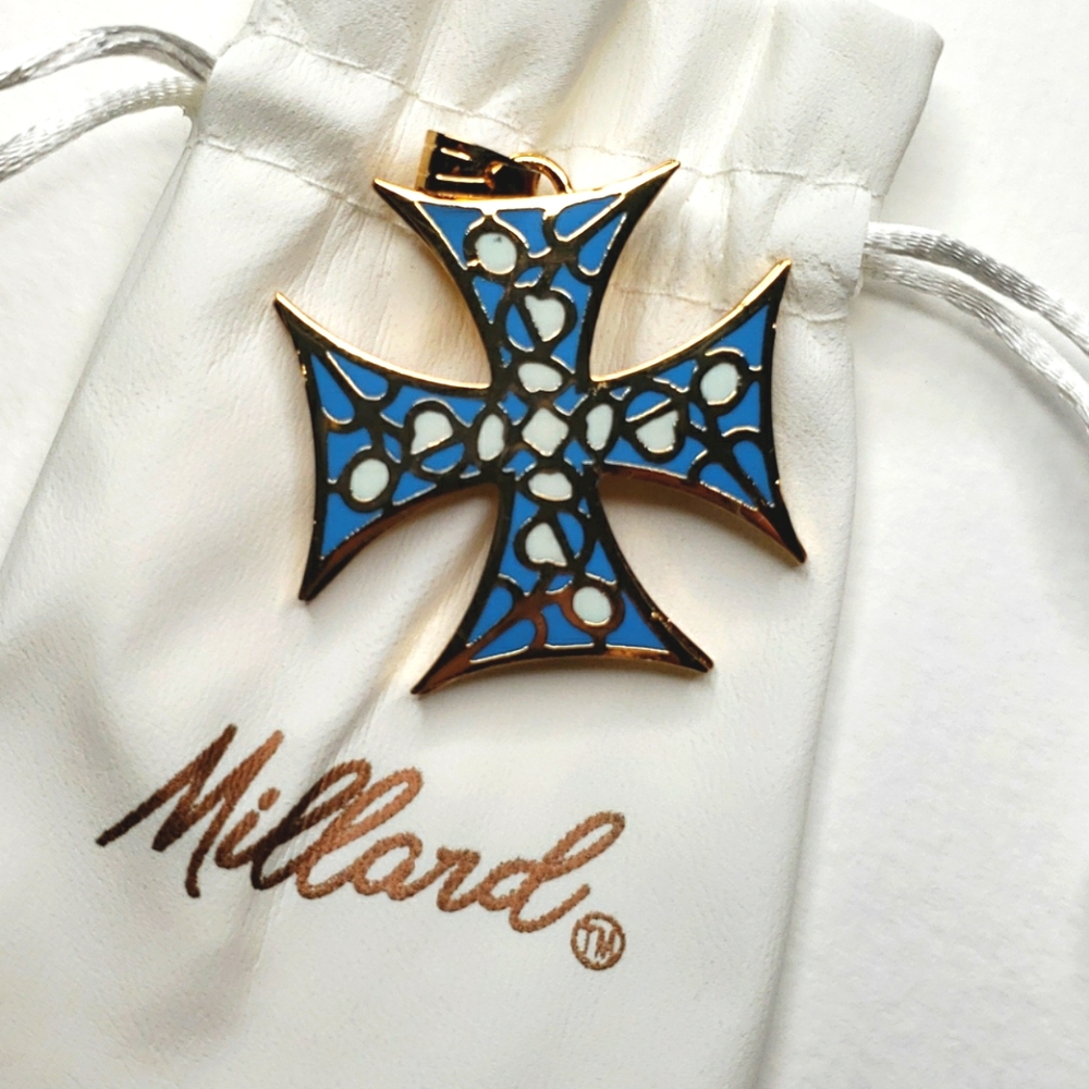 *designer  Millard Maltese Cross pendant